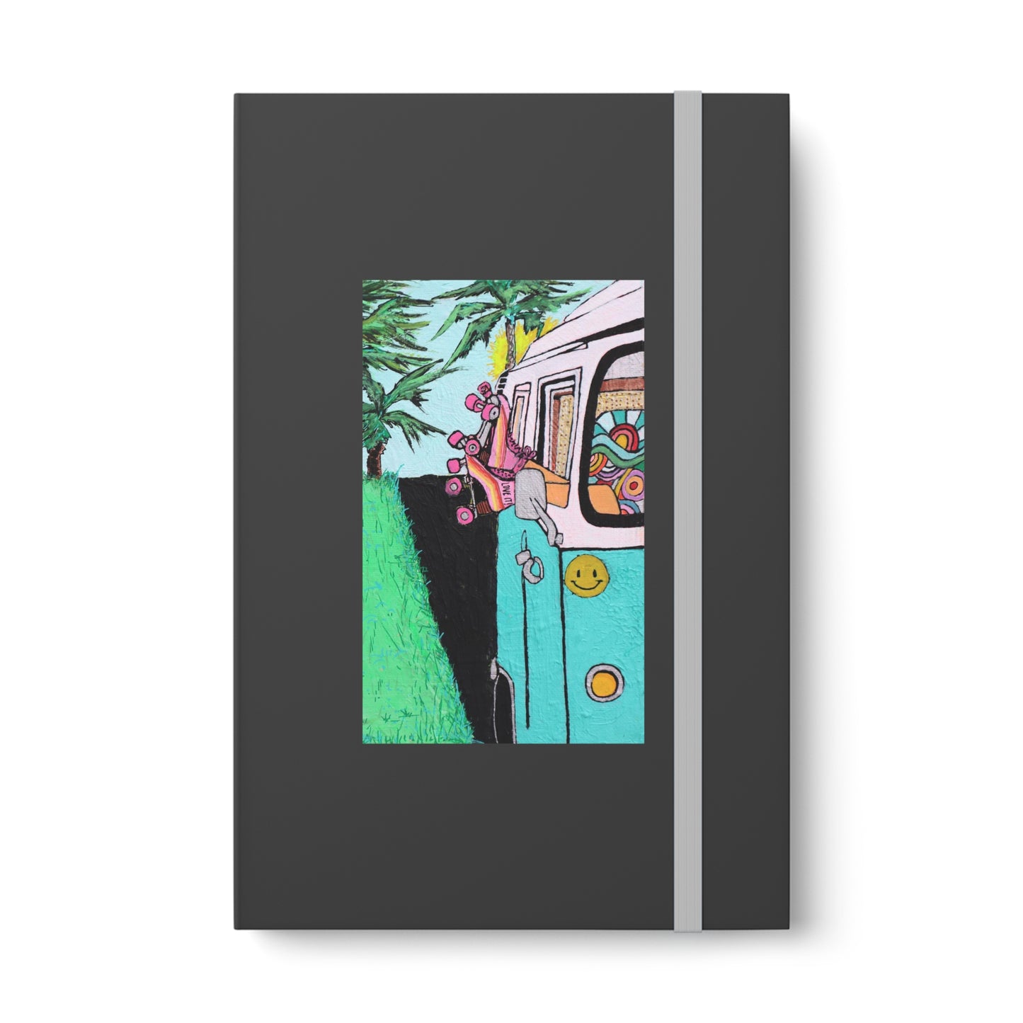 Roller Roadtripin' Color Contrast Notebook - Ruled