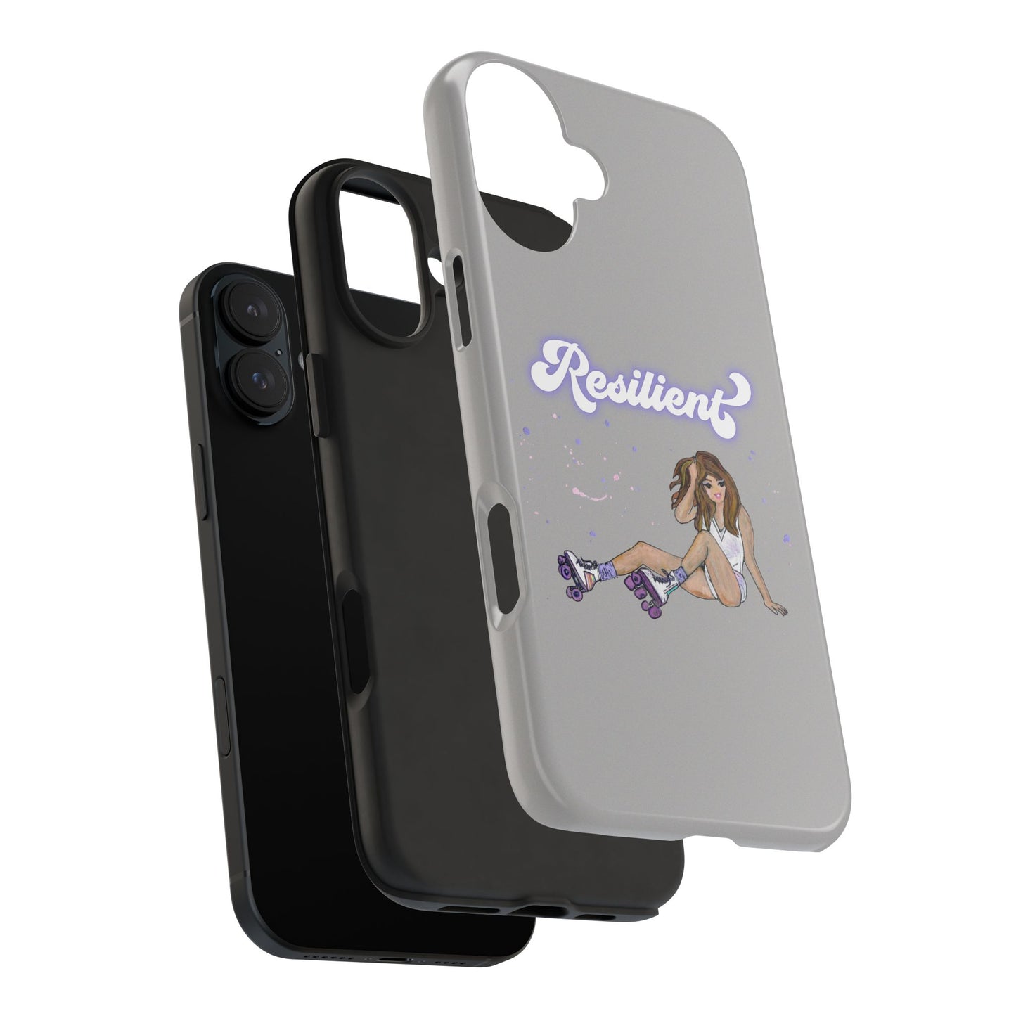 Resilient - Silvery Tough Phone Case