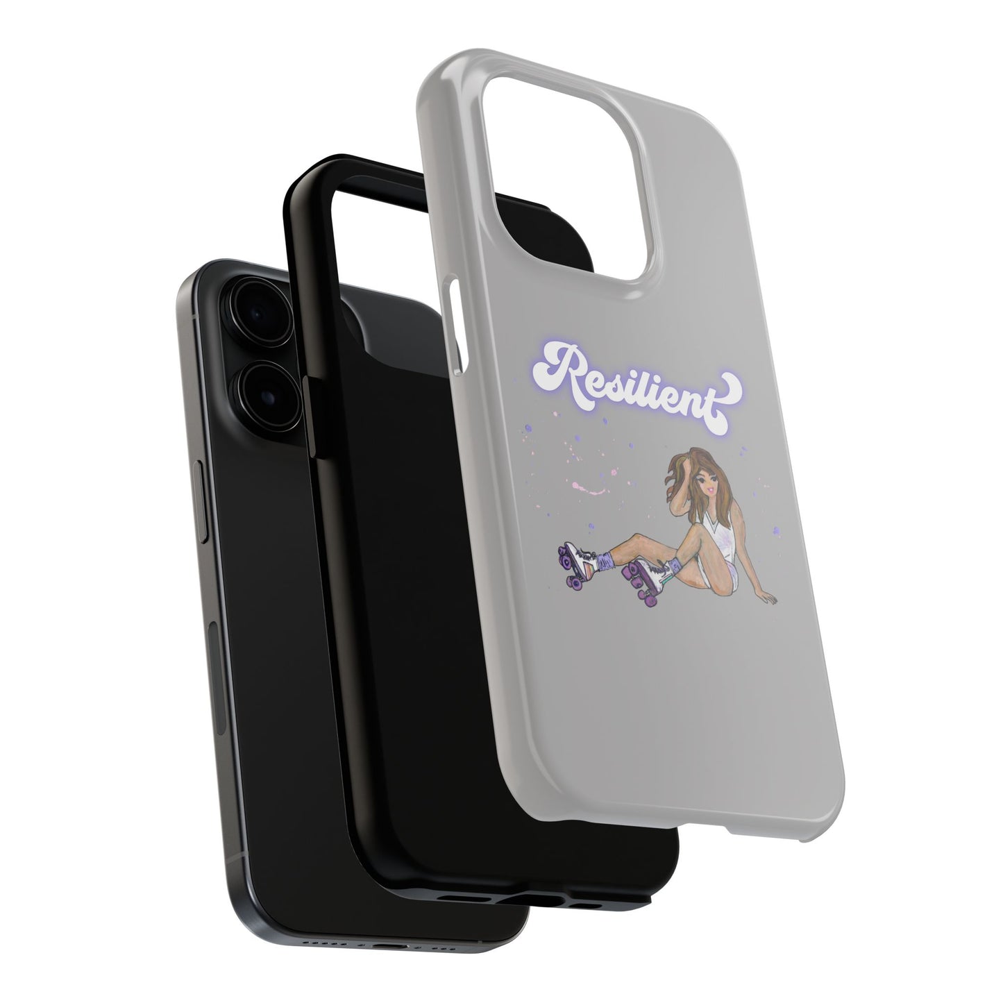 Resilient - Silvery Tough Phone Case