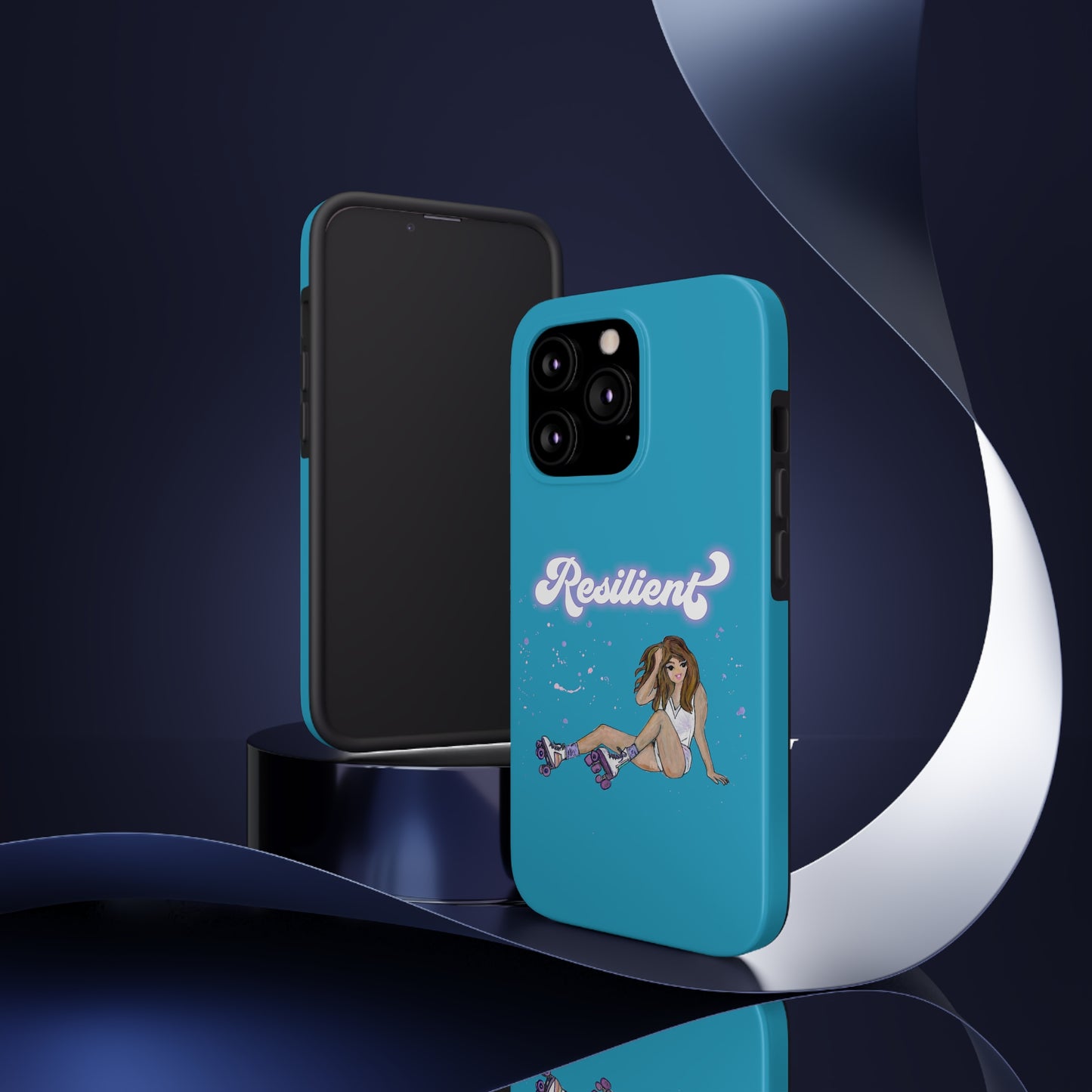 Resilient - Turquoise Tough Phone Case
