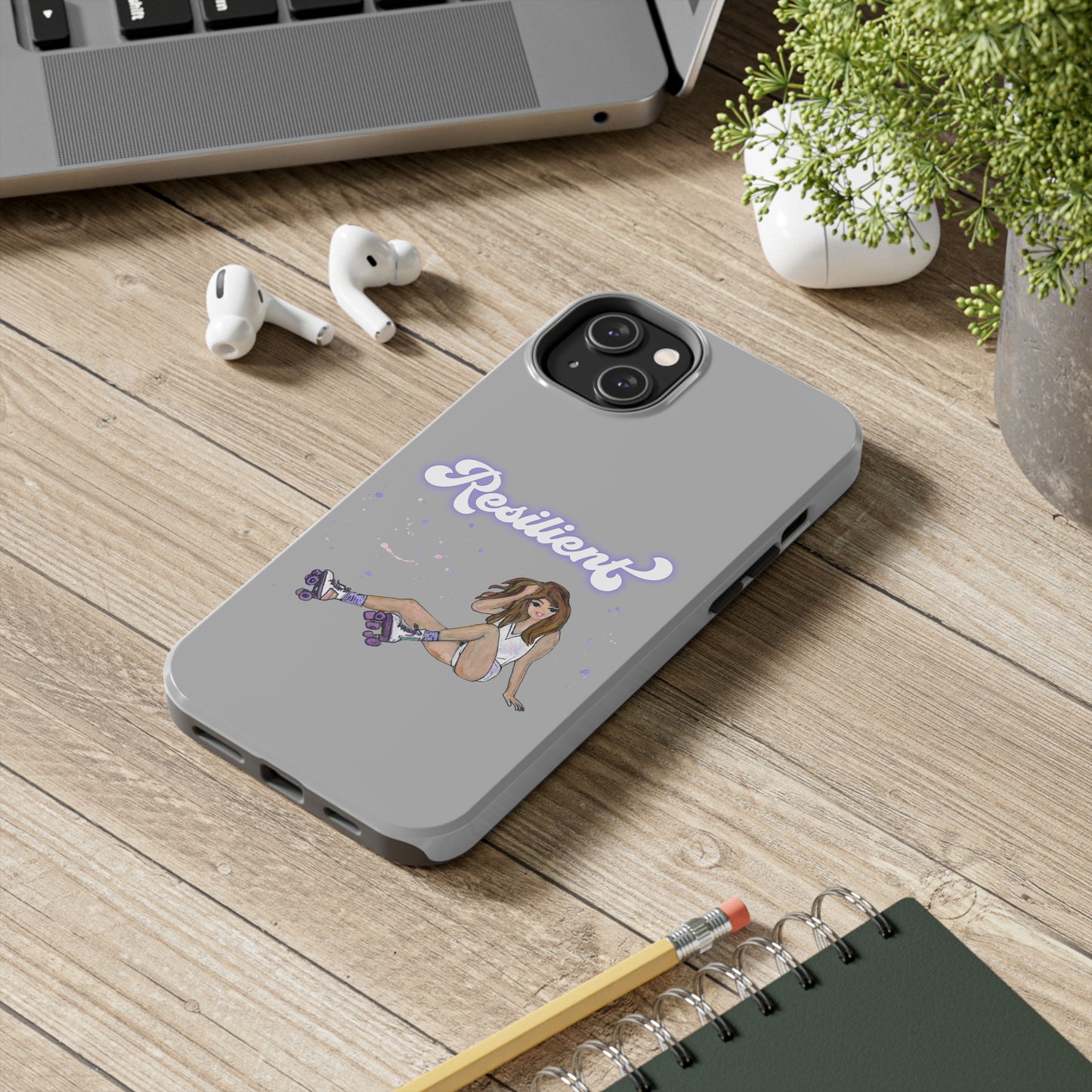 Resilient - Silvery Tough Phone Case