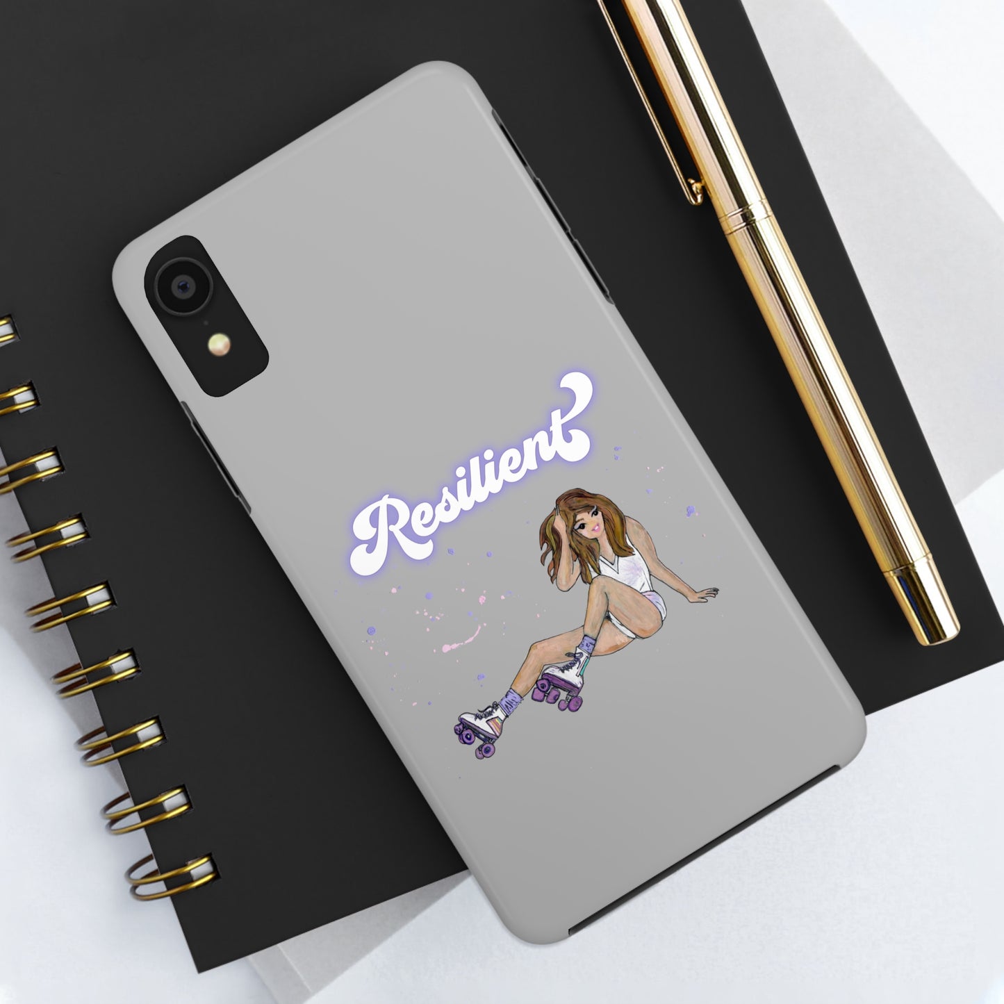 Resilient - Silvery Tough Phone Case