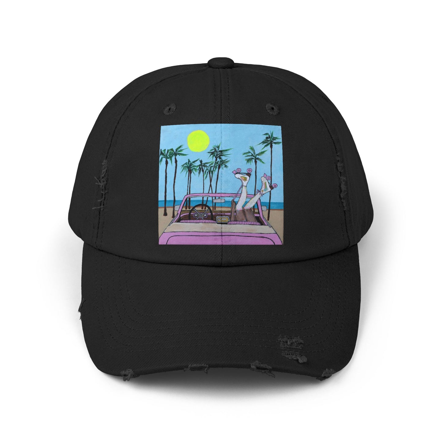 Beach Day Distressed Hat