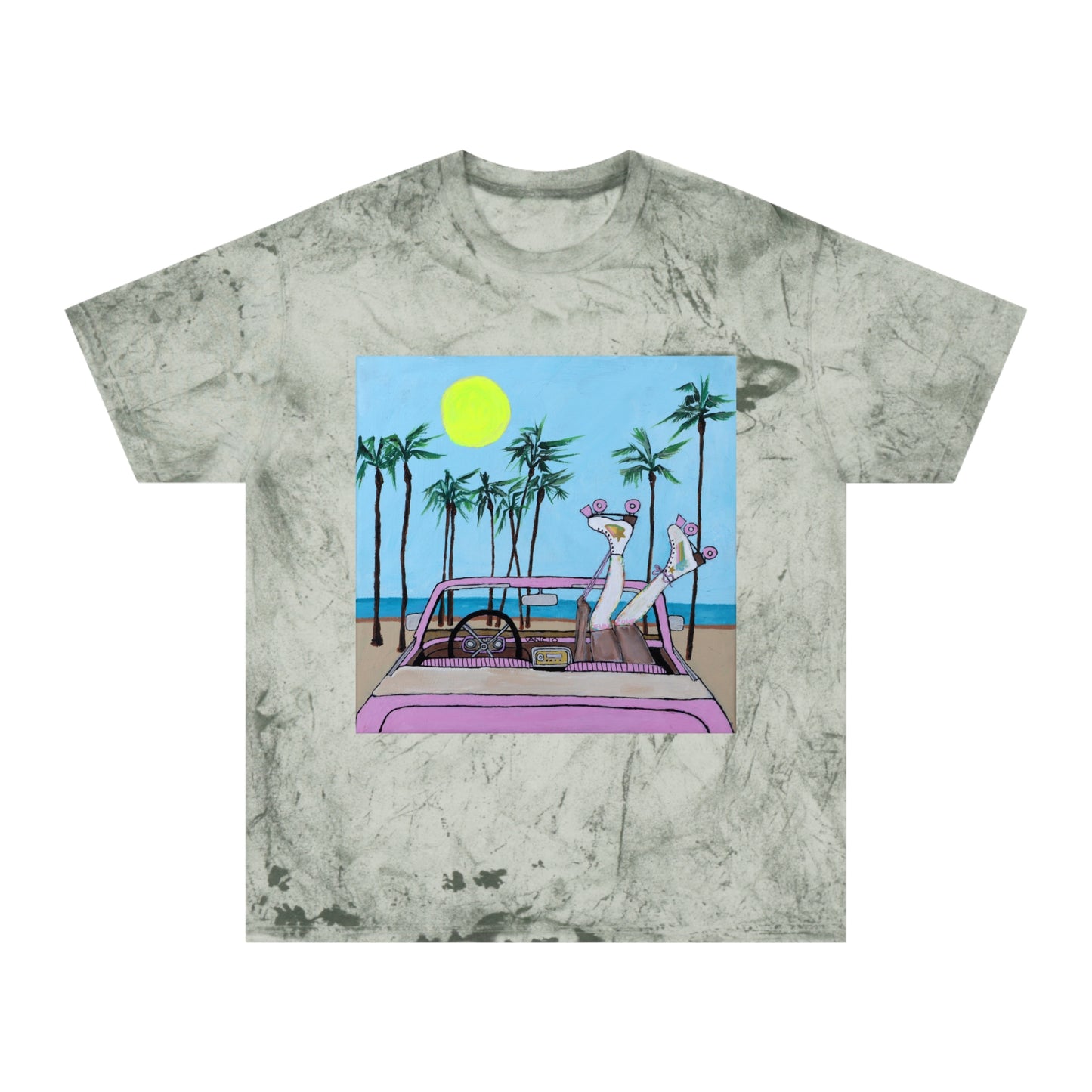 Roller Beach Babe Unisex Color Blast T-Shirt