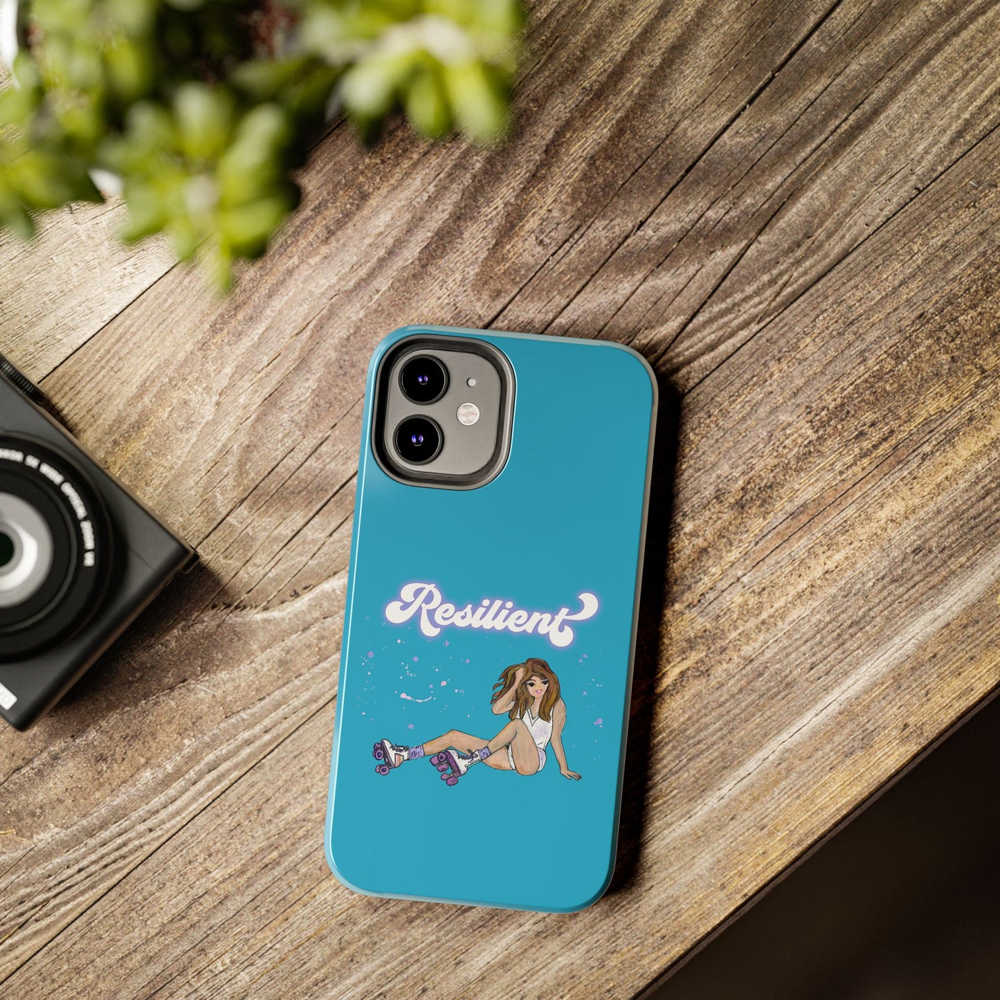 Resilient - Turquoise Tough Phone Case