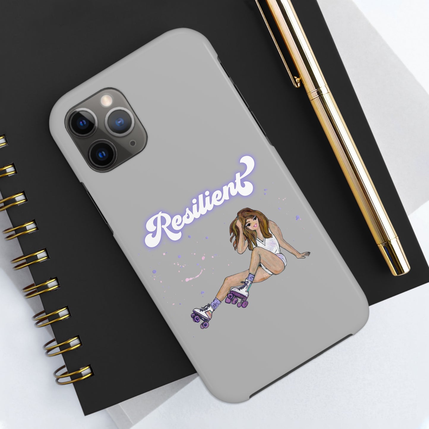Resilient - Silvery Tough Phone Case