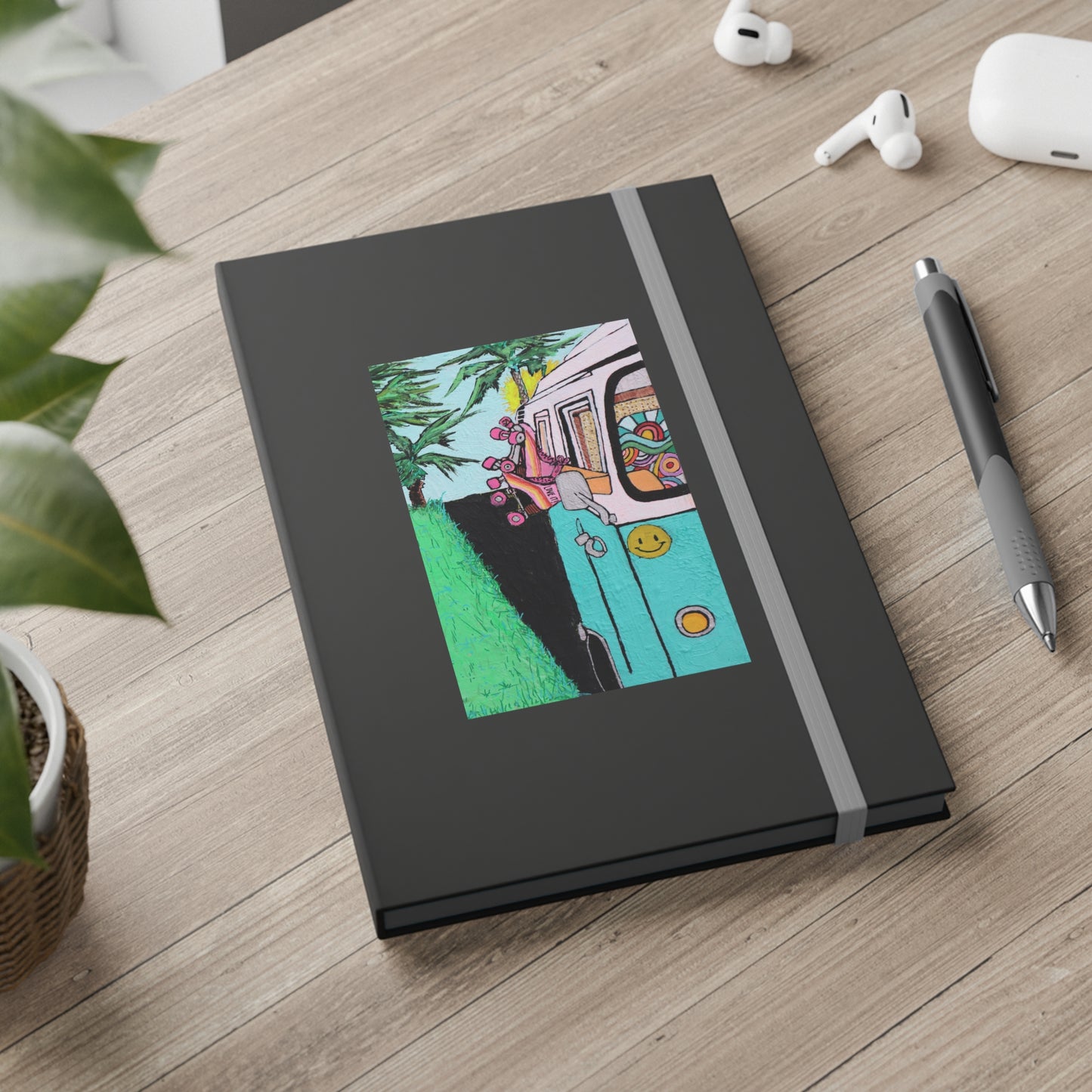 Roller Roadtripin' Color Contrast Notebook - Ruled