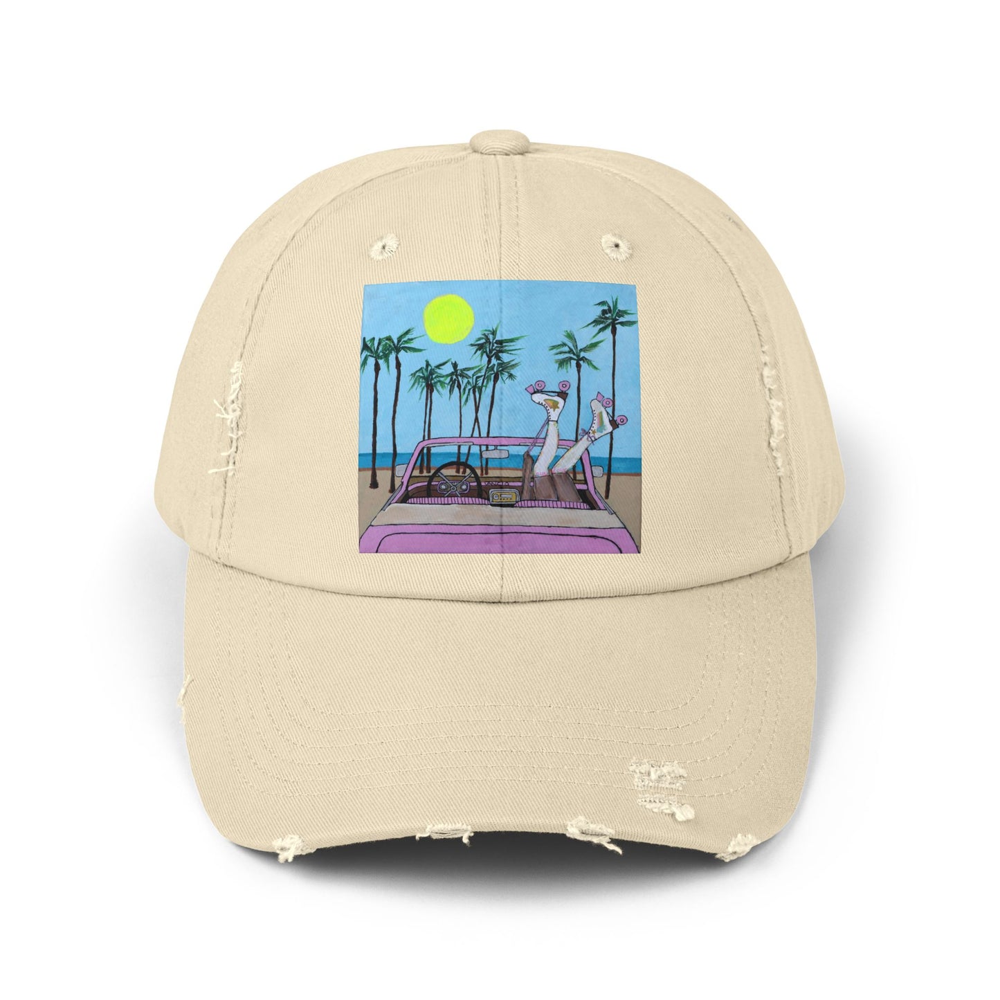 Beach Day Distressed Hat