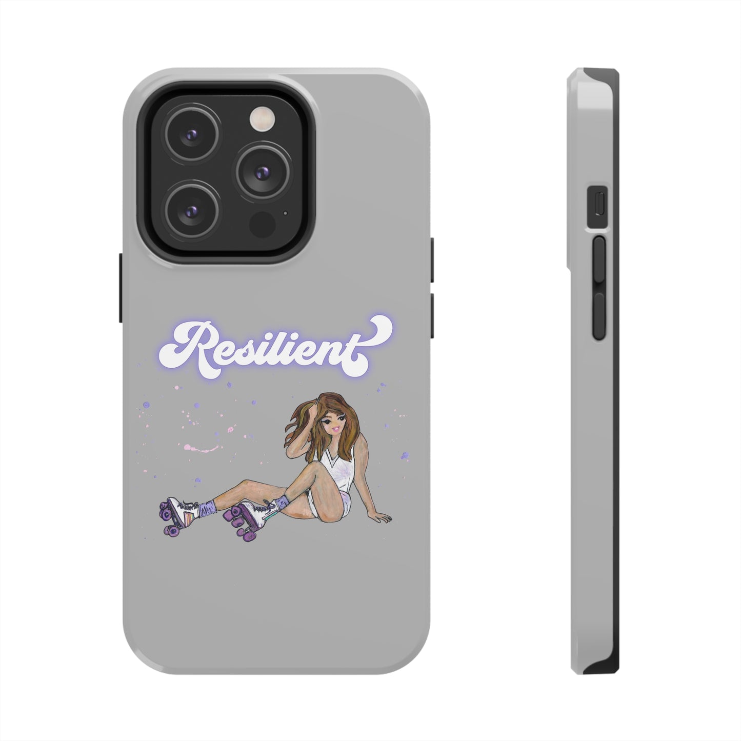 Resilient - Silvery Tough Phone Case