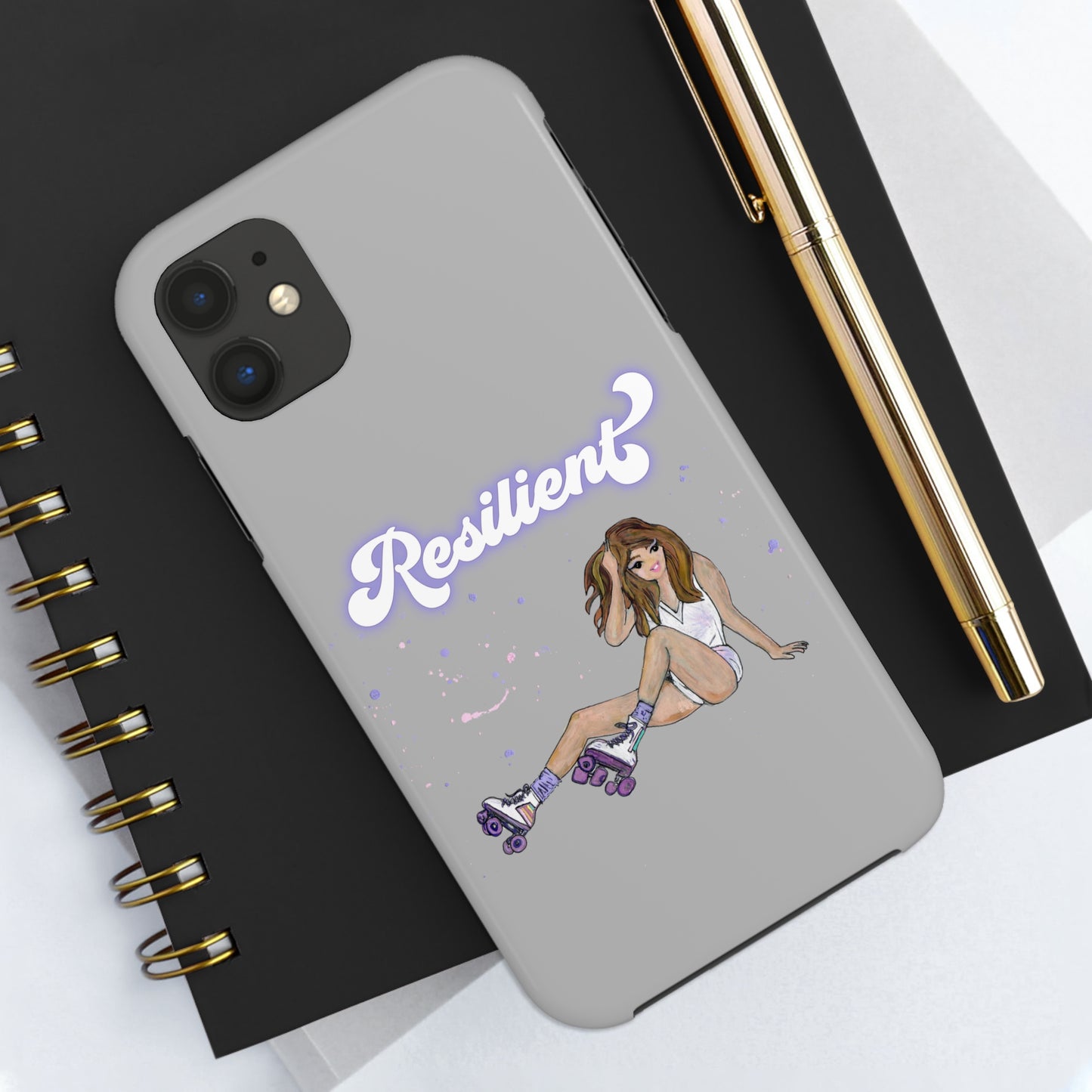 Resilient - Silvery Tough Phone Case
