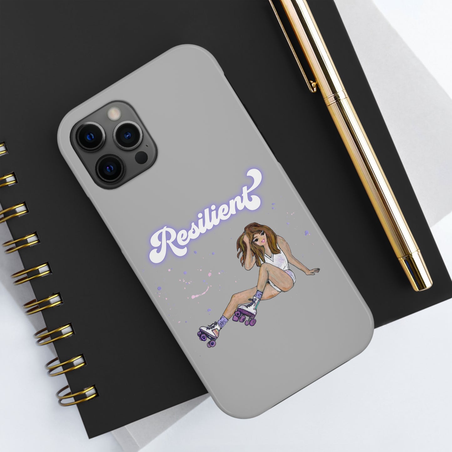 Resilient - Silvery Tough Phone Case