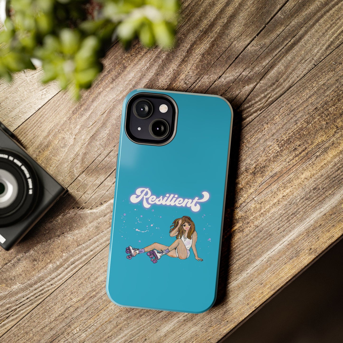 Resilient - Turquoise Tough Phone Case