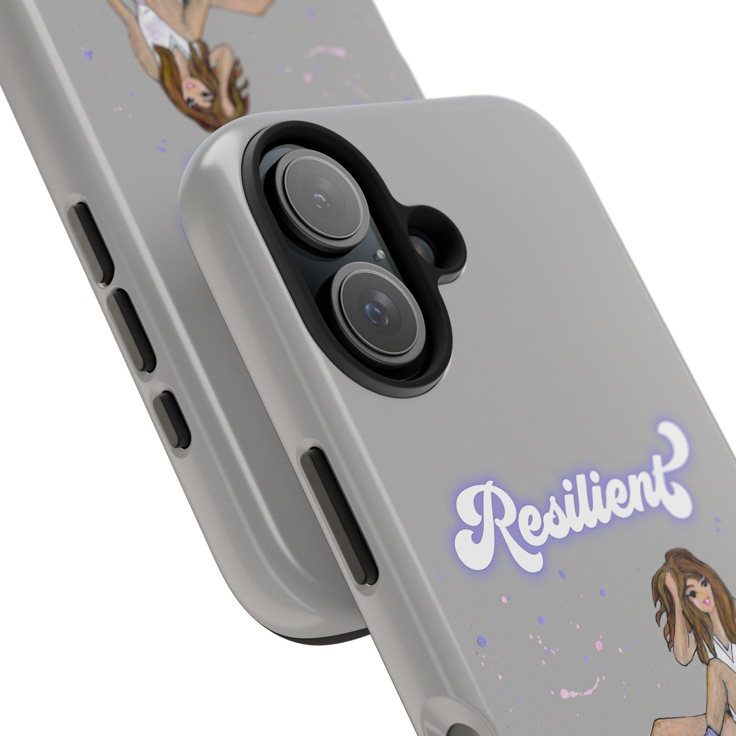 Resilient - Silvery Tough Phone Case