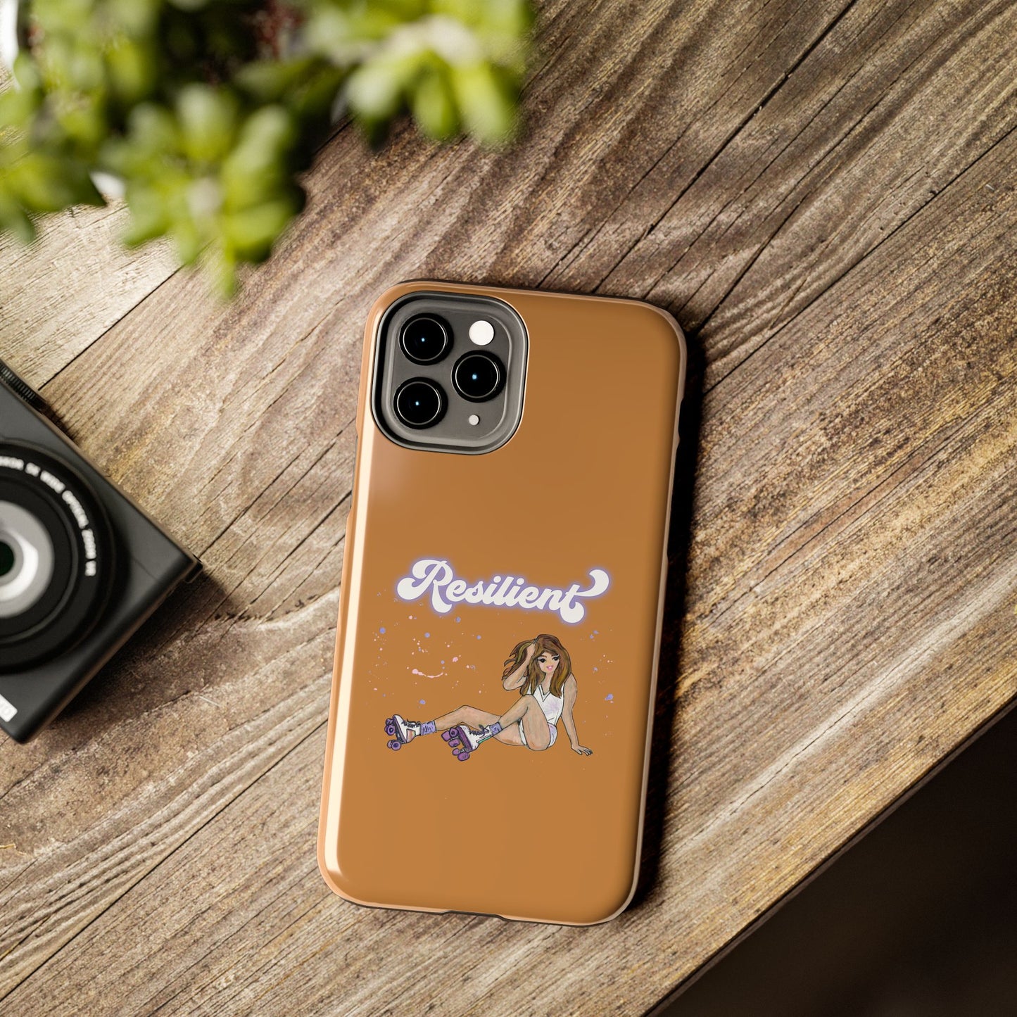 Resilient - Vintage Golden Brown Tough Phone Case