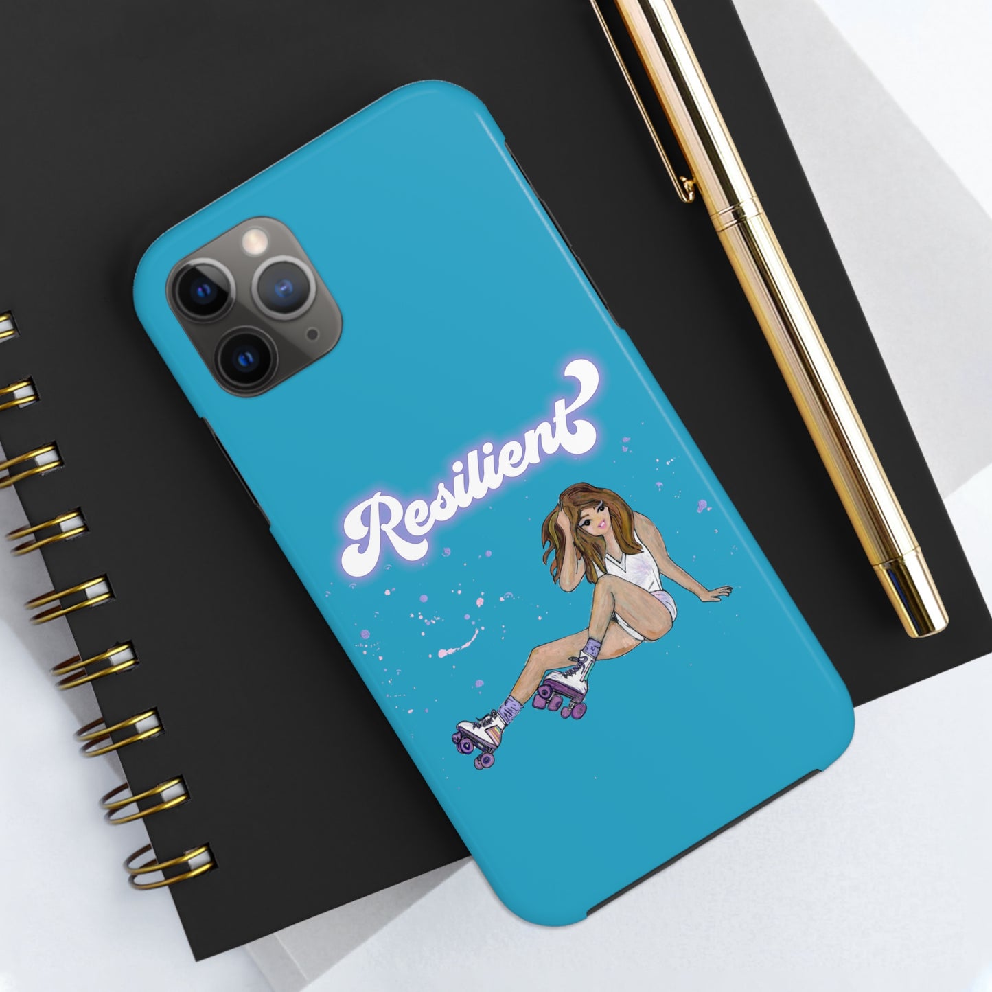 Resilient - Turquoise Tough Phone Case