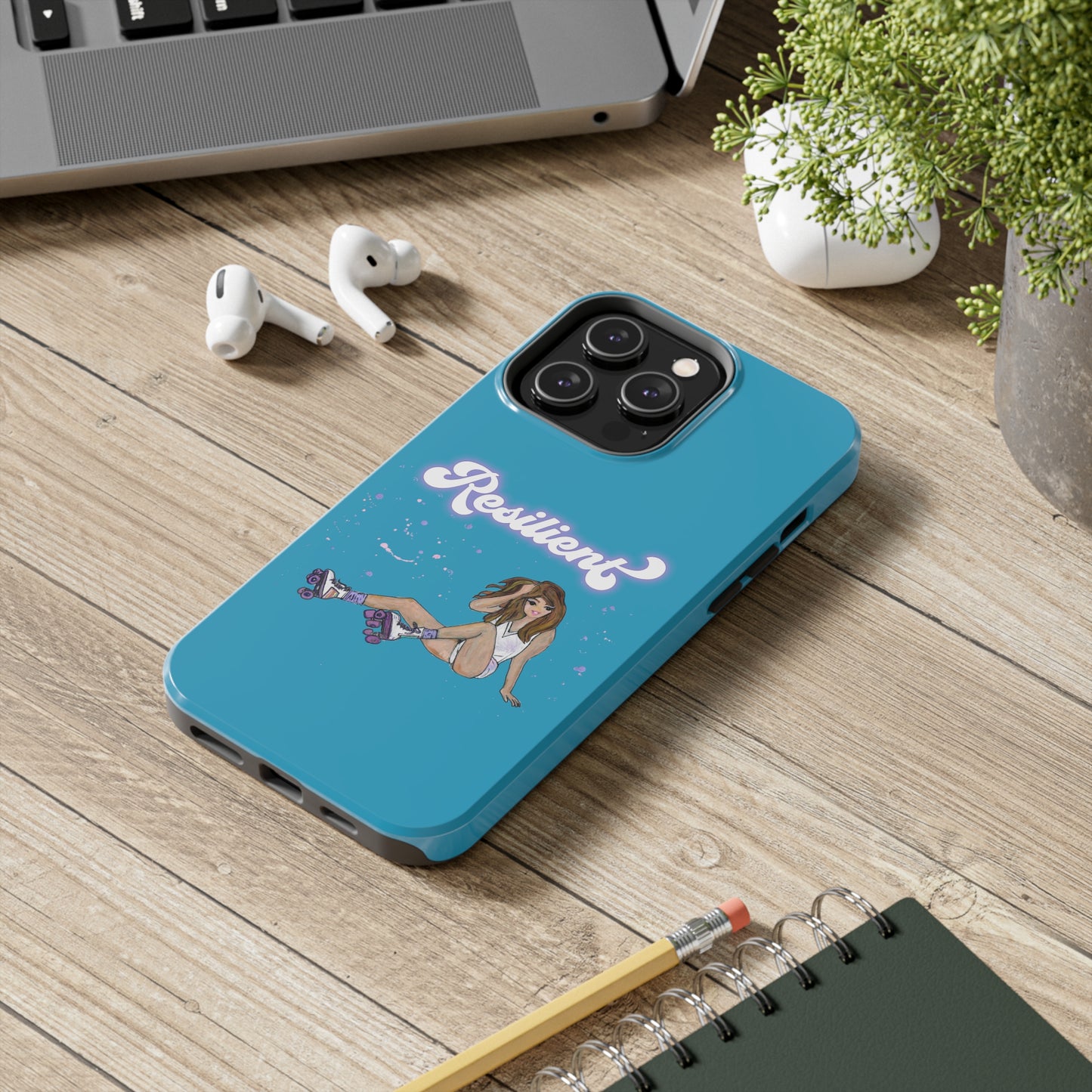 Resilient - Turquoise Tough Phone Case