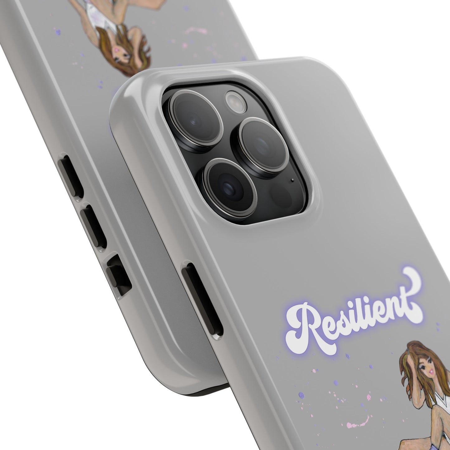 Resilient - Silvery Tough Phone Case