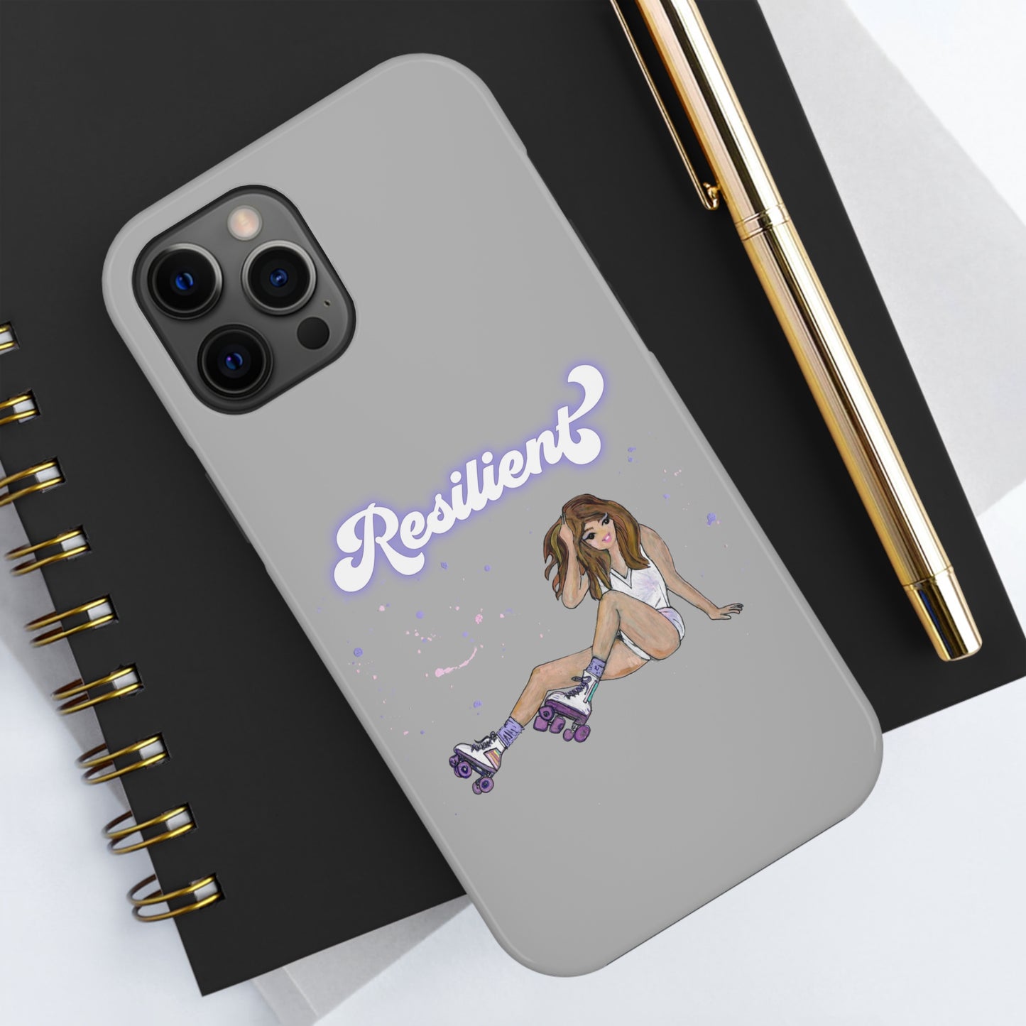 Resilient - Silvery Tough Phone Case