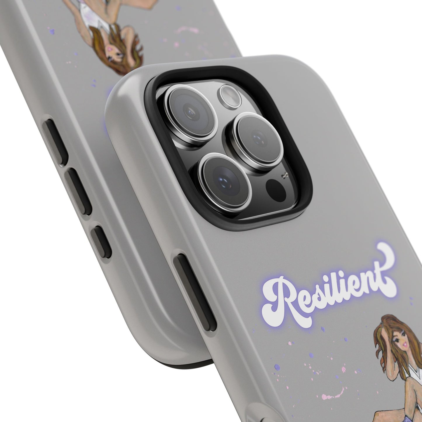 Resilient - Silvery Tough Phone Case