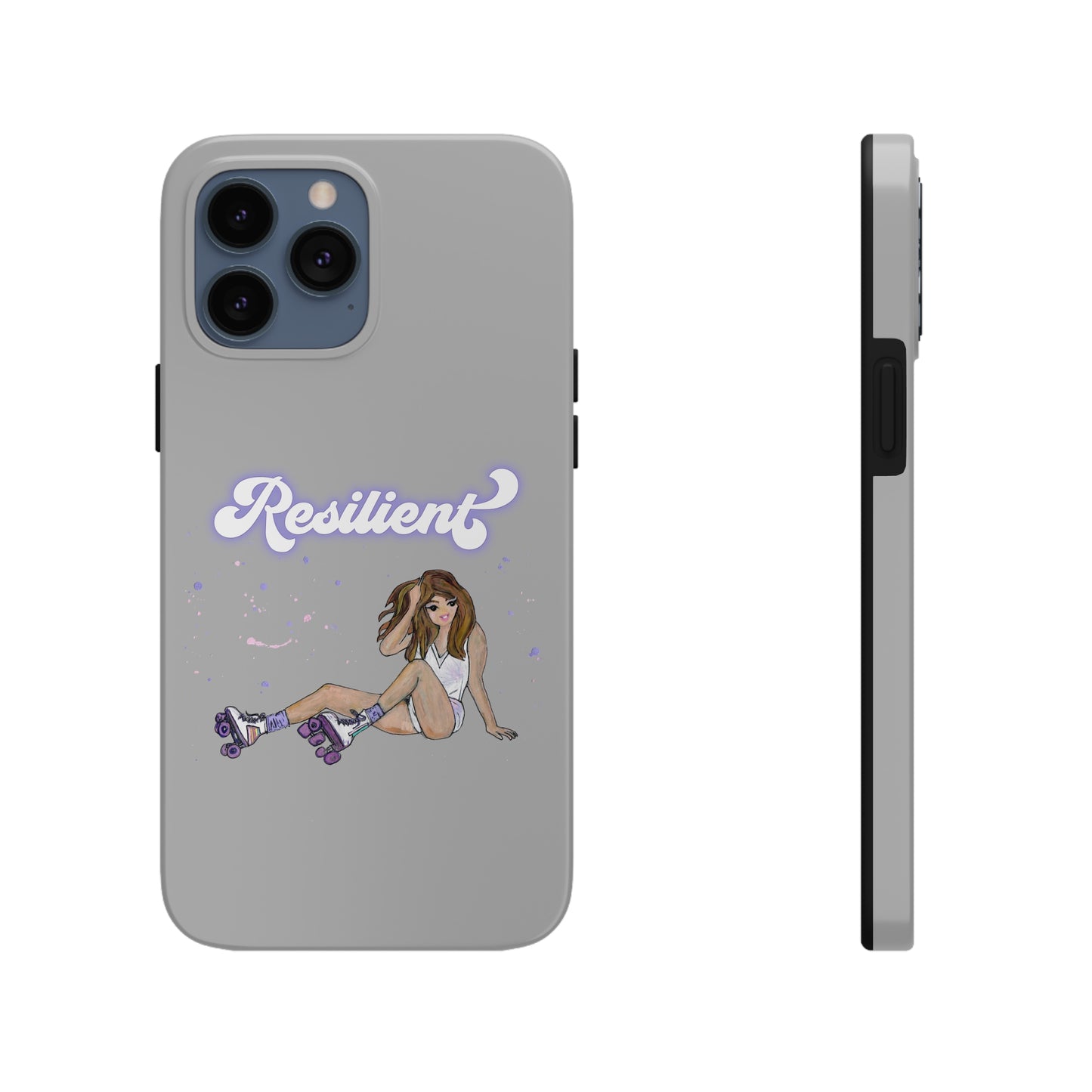Resilient - Silvery Tough Phone Case