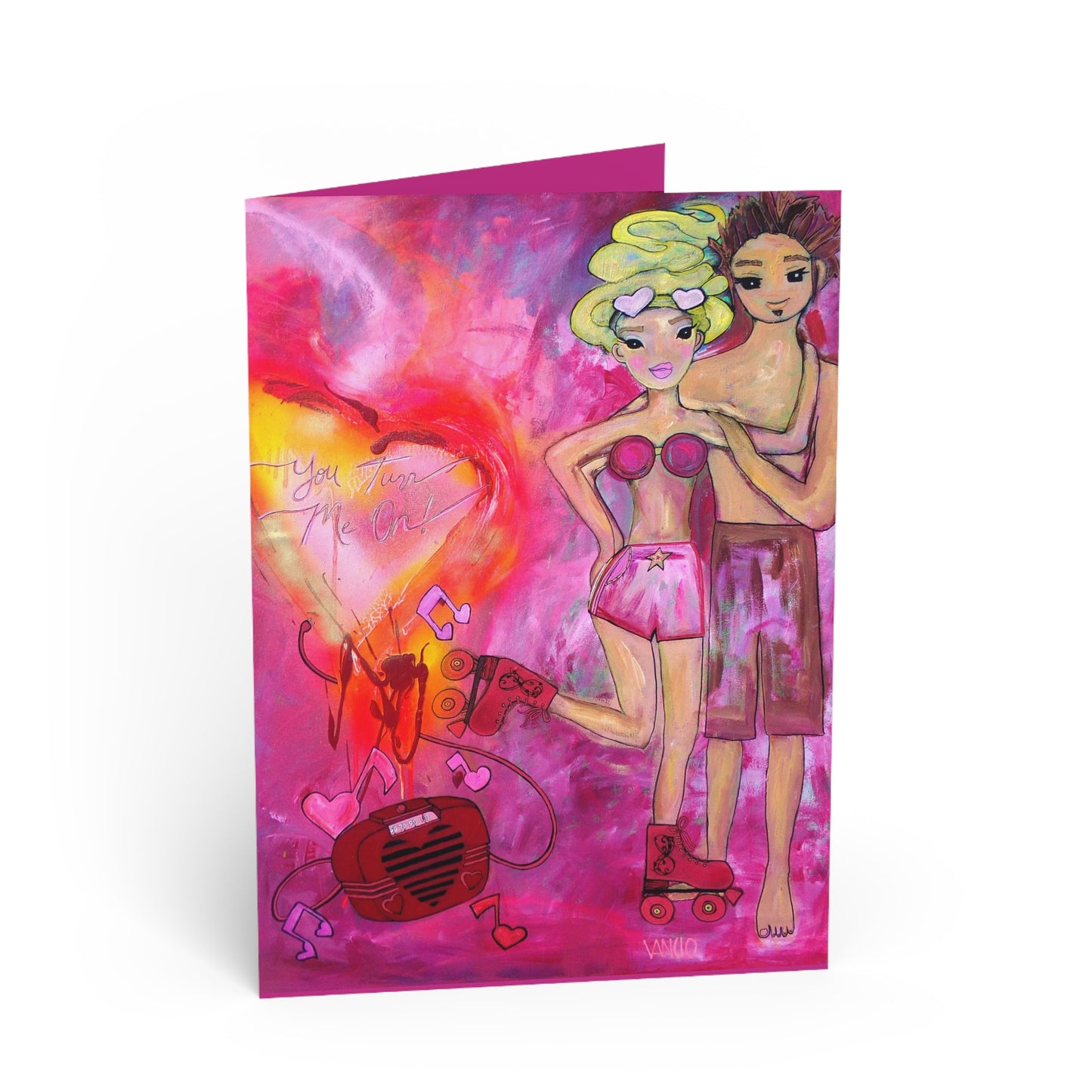 You Turn Me On Greeting Card