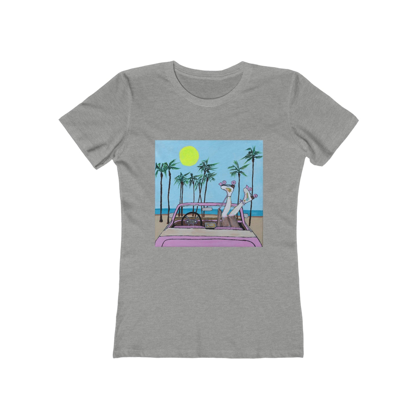 Roller Beach Babe Boyfriend Tee