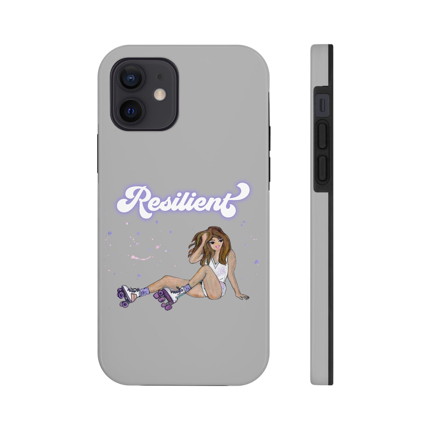 Resilient - Silvery Tough Phone Case