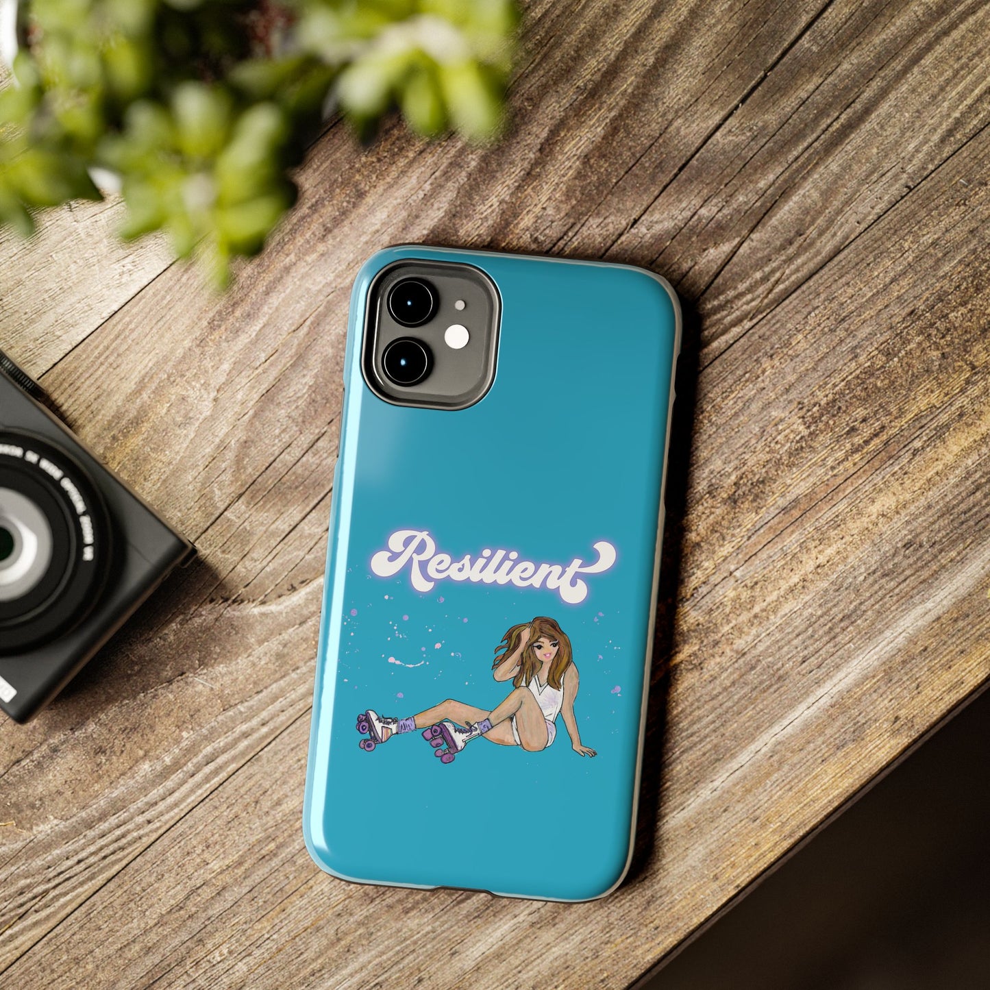 Resilient - Turquoise Tough Phone Case