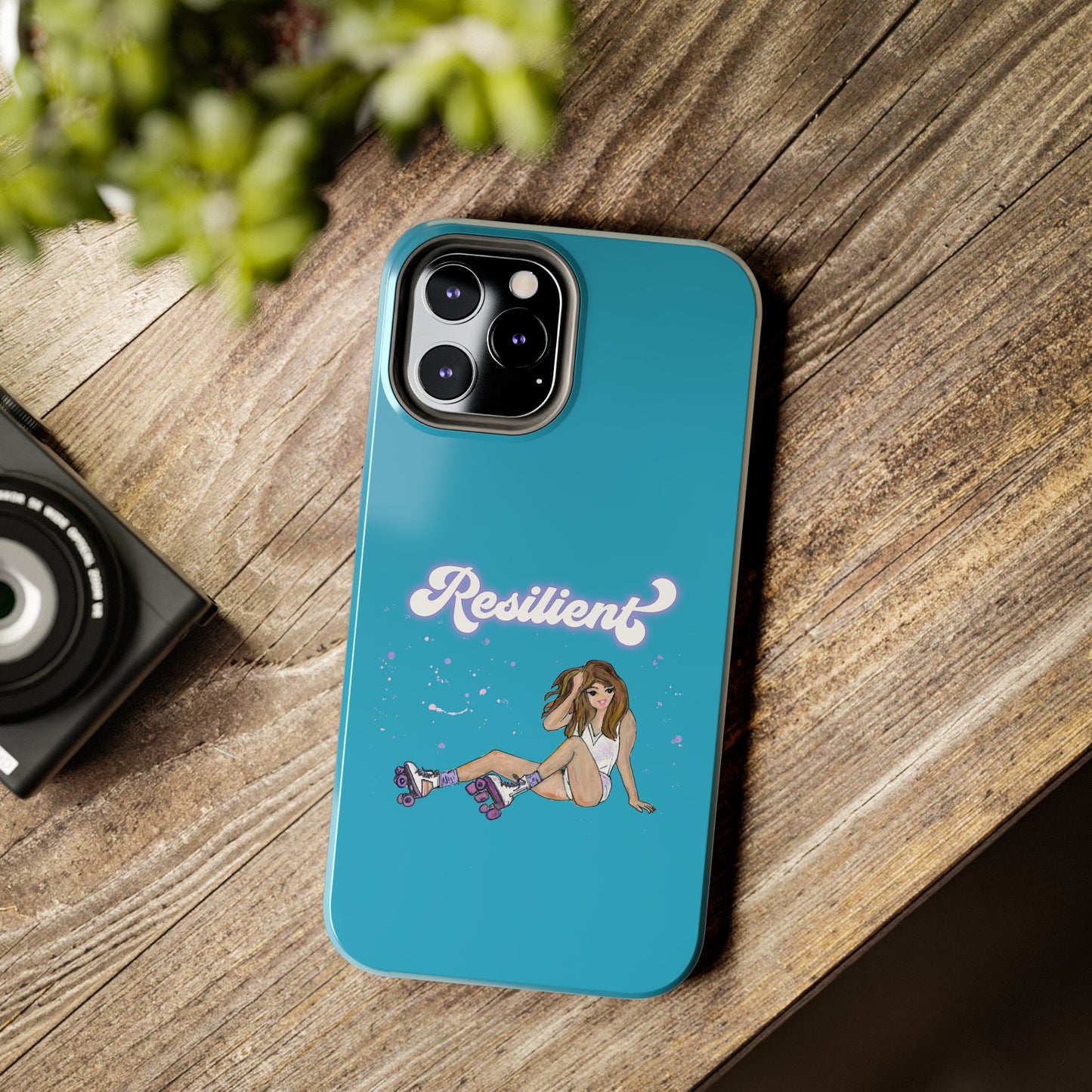Resilient - Turquoise Tough Phone Case