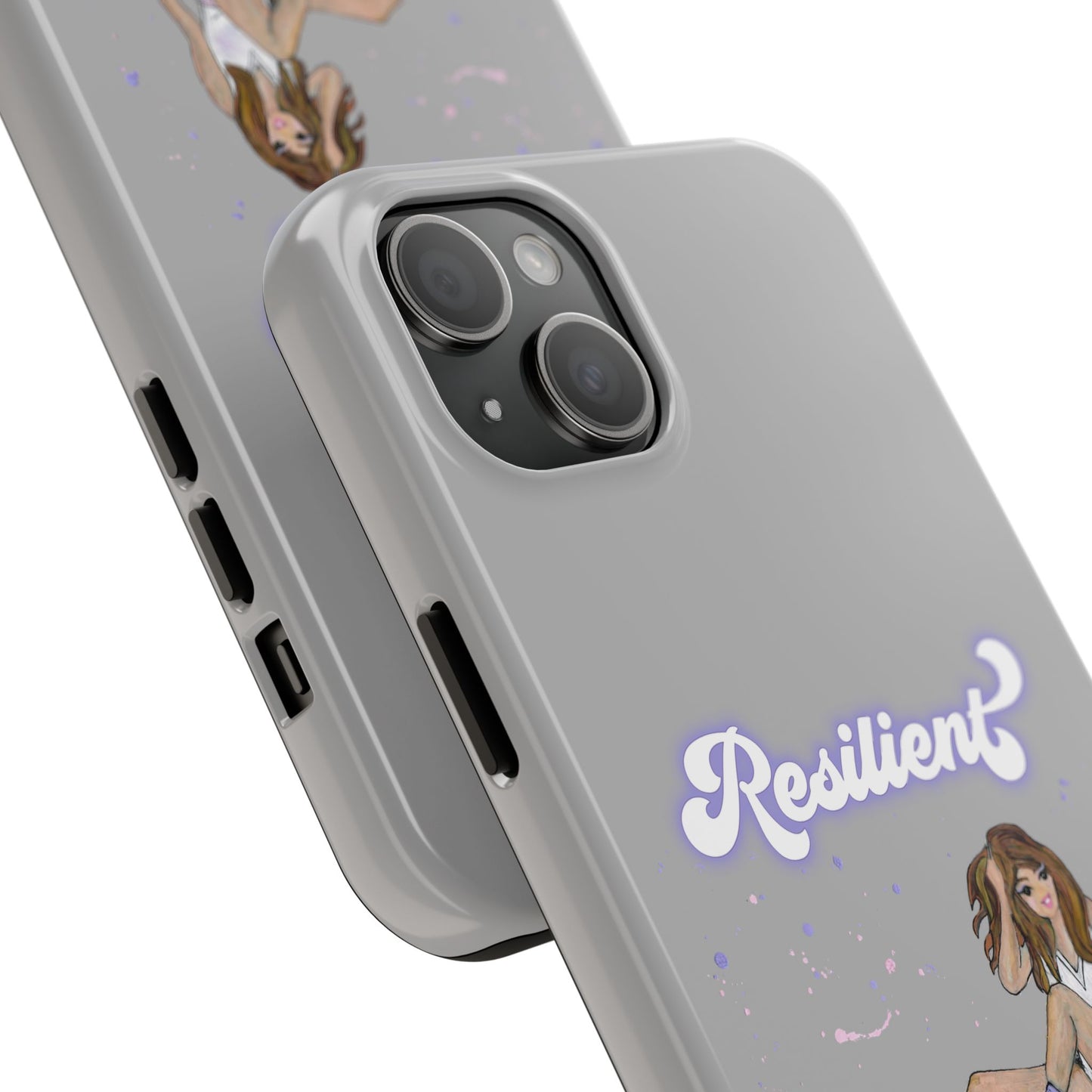 Resilient - Silvery Tough Phone Case