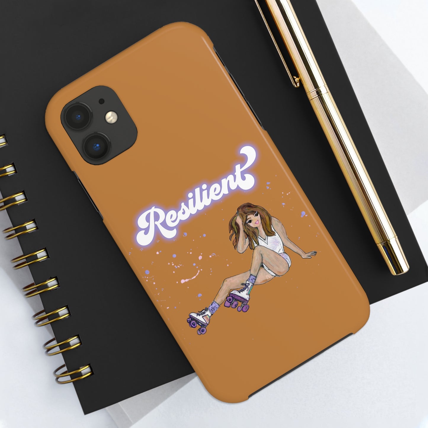 Resilient - Vintage Golden Brown Tough Phone Case