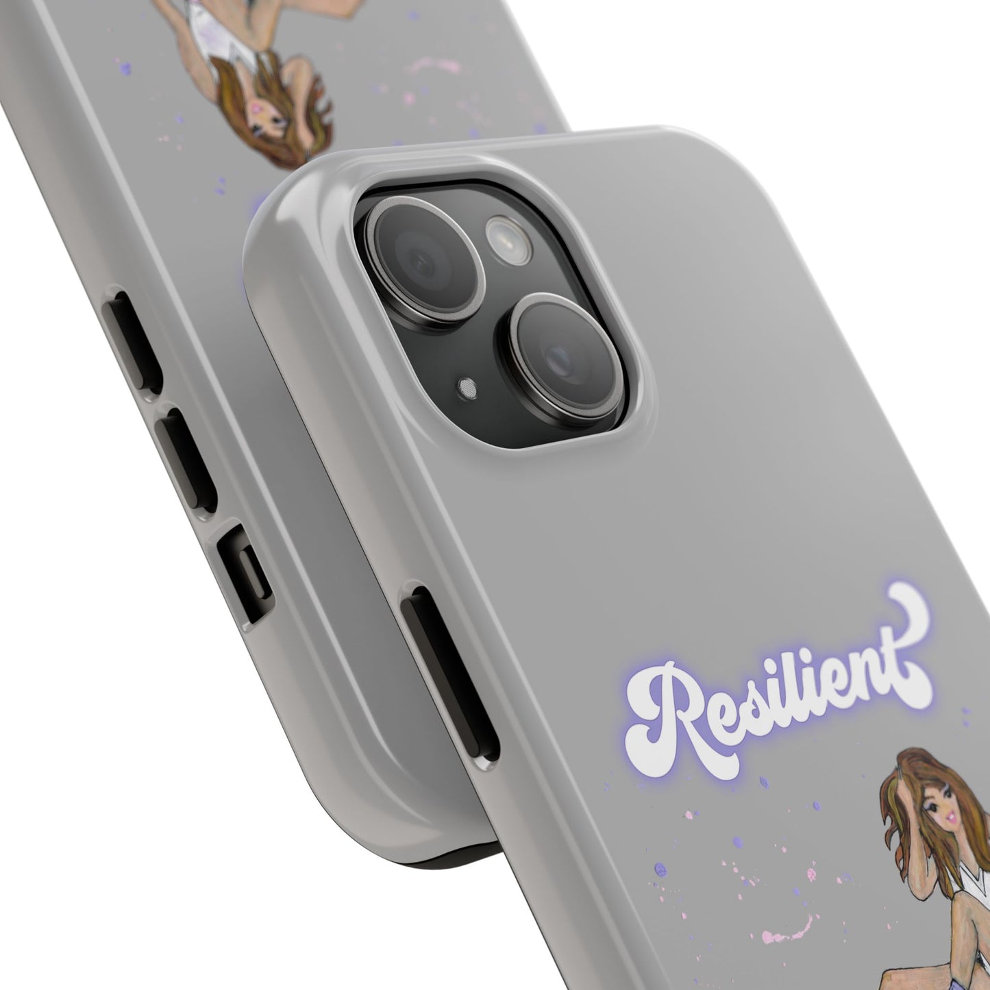 Resilient - Silvery Tough Phone Case