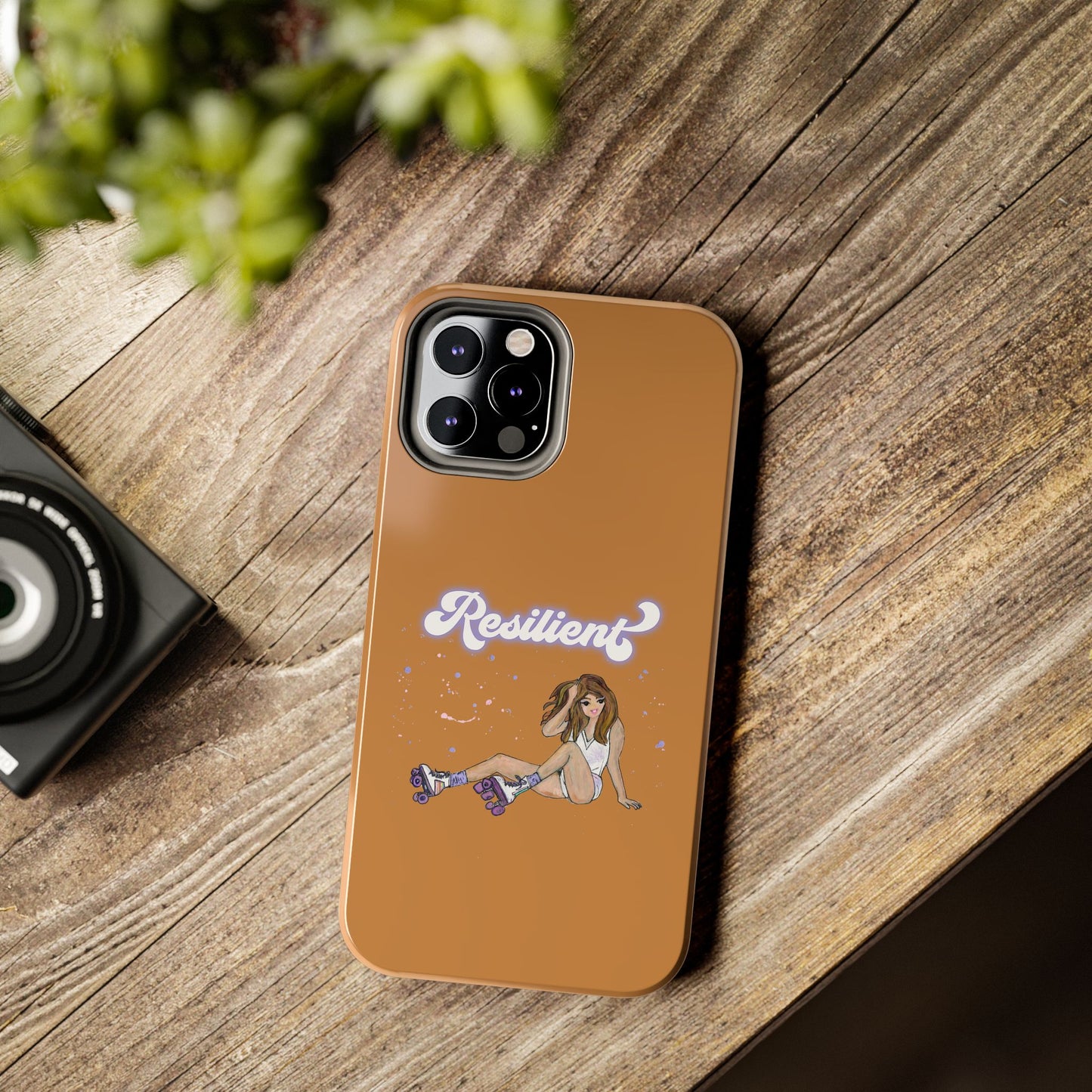 Resilient - Vintage Golden Brown Tough Phone Case
