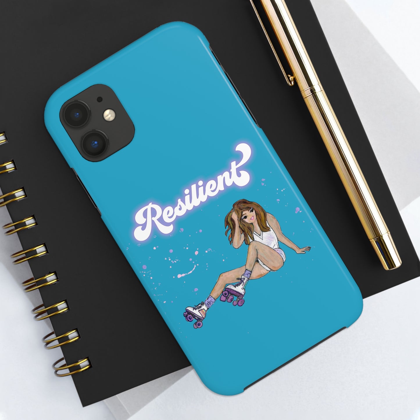 Resilient - Turquoise Tough Phone Case