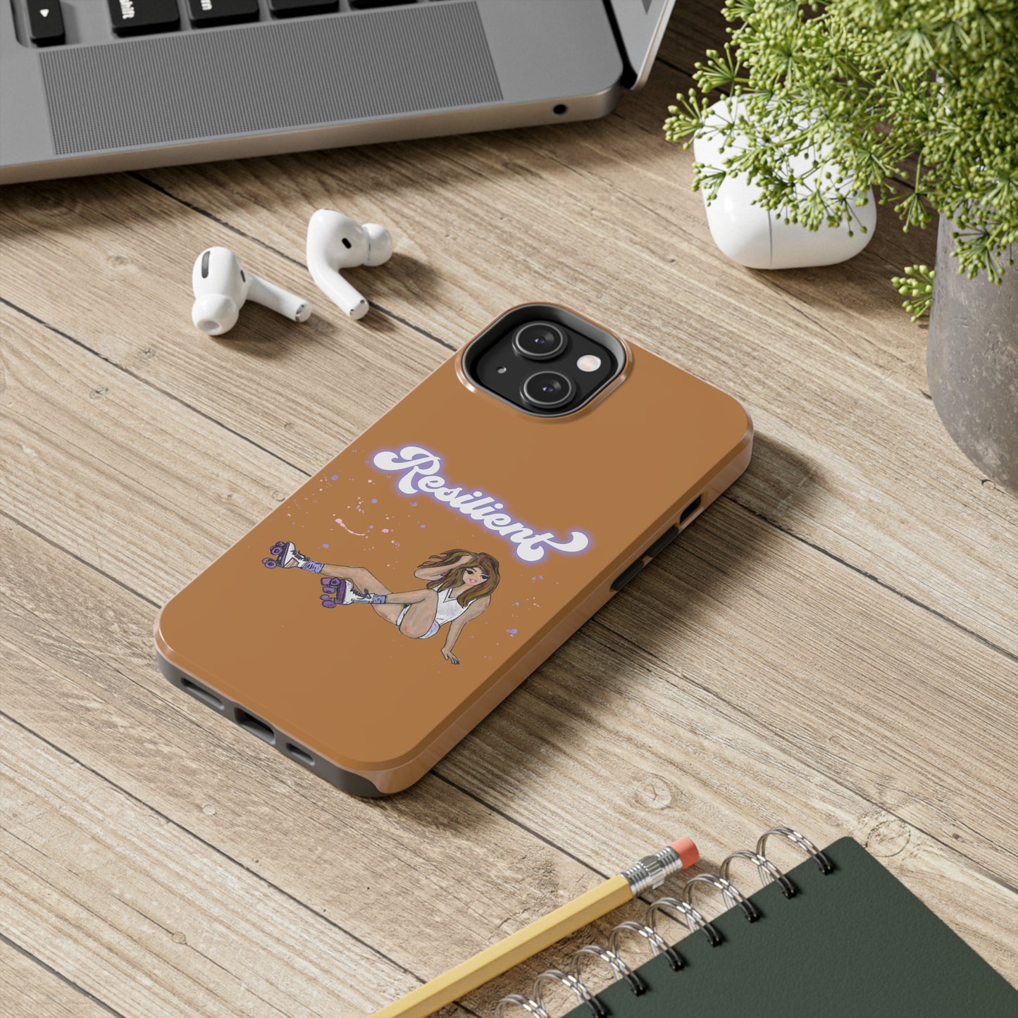 Resilient - Vintage Golden Brown Tough Phone Case