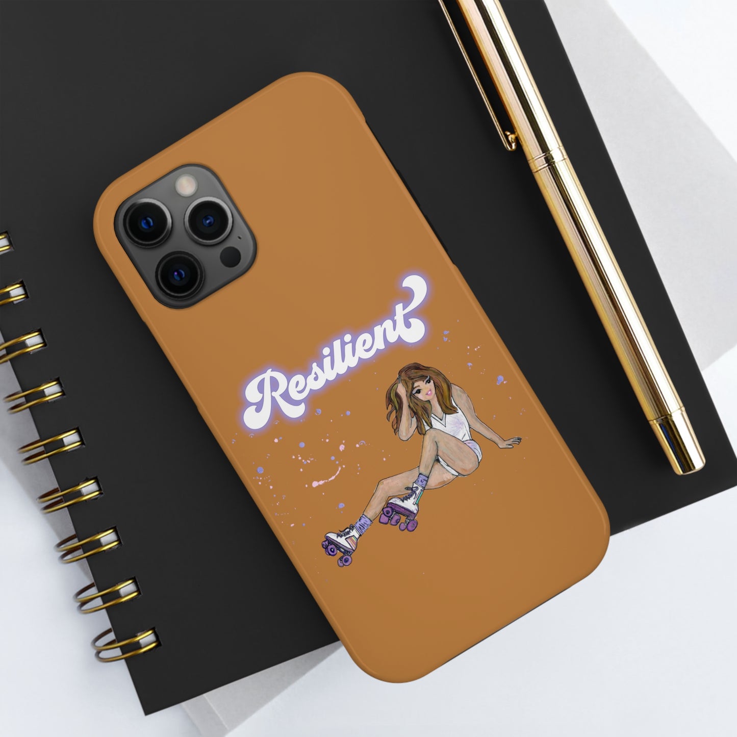 Resilient - Vintage Golden Brown Tough Phone Case