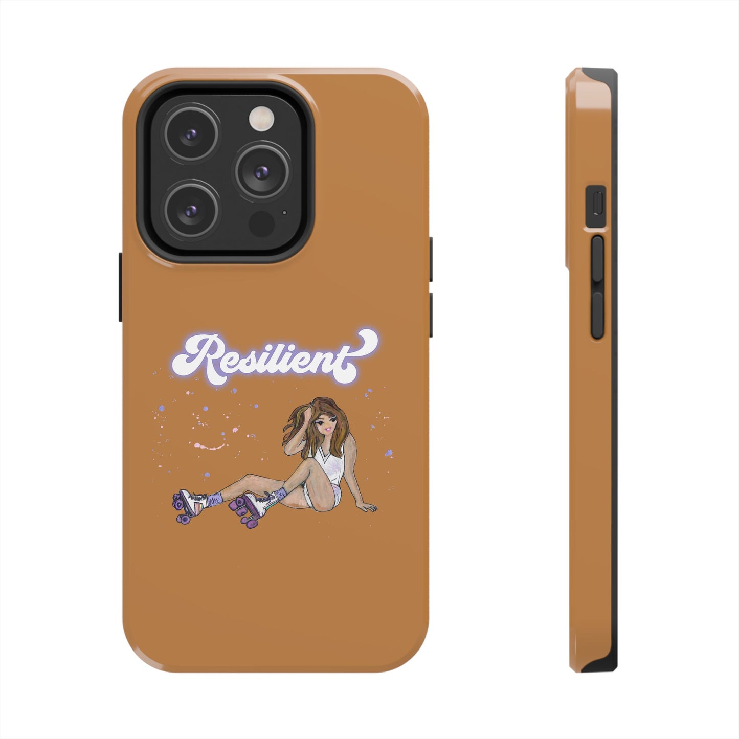 Resilient - Vintage Golden Brown Tough Phone Case