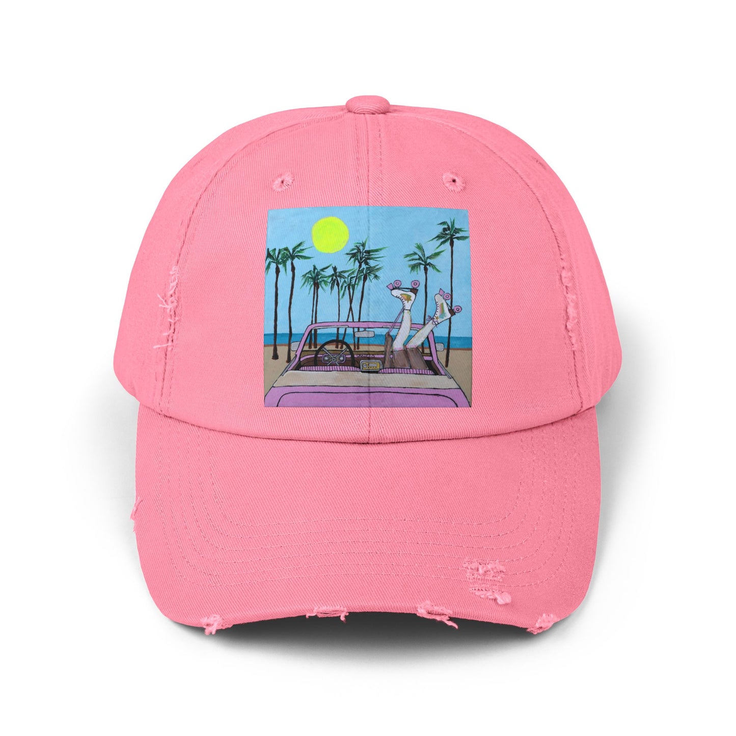Beach Day Distressed Hat