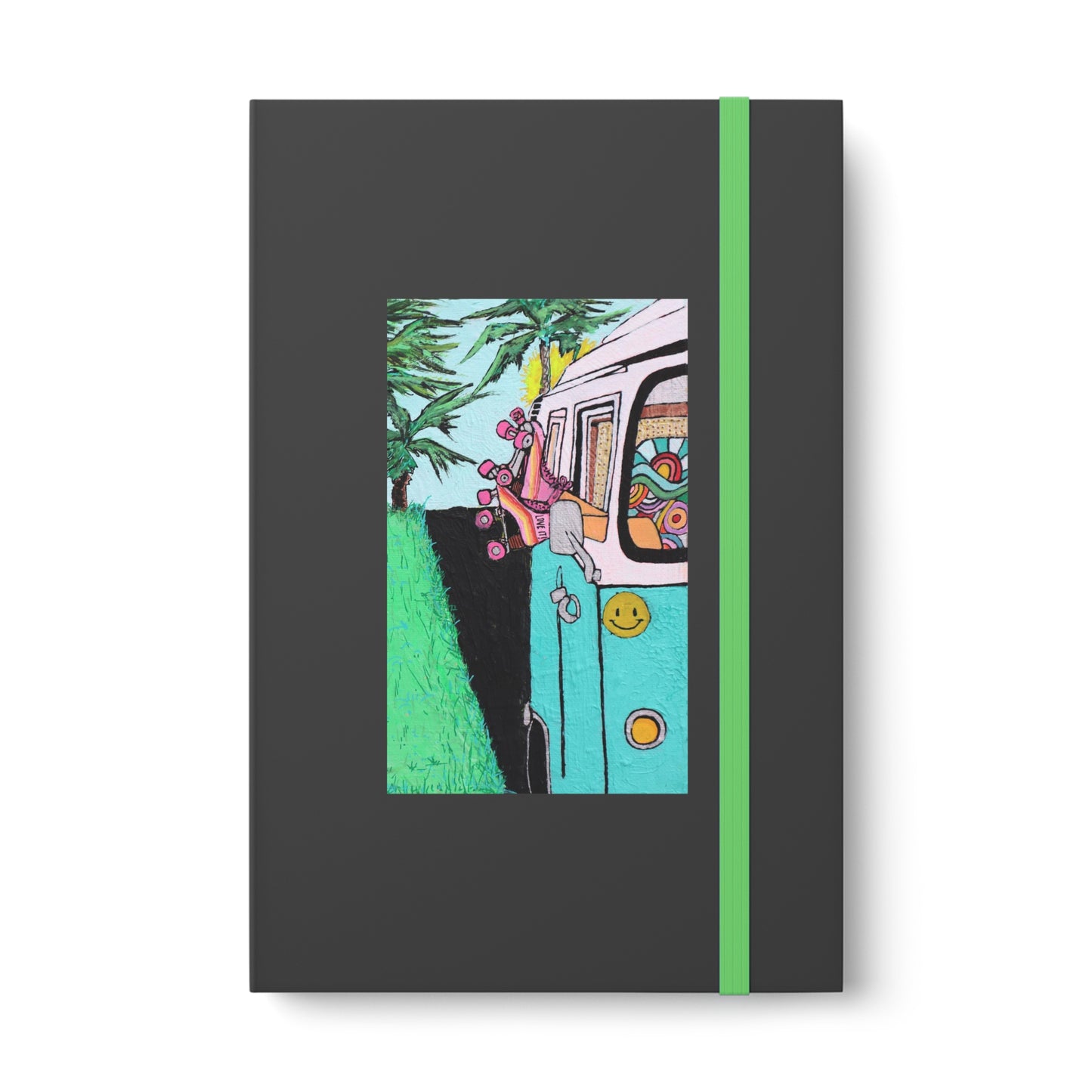 Roller Roadtripin' Color Contrast Notebook - Ruled