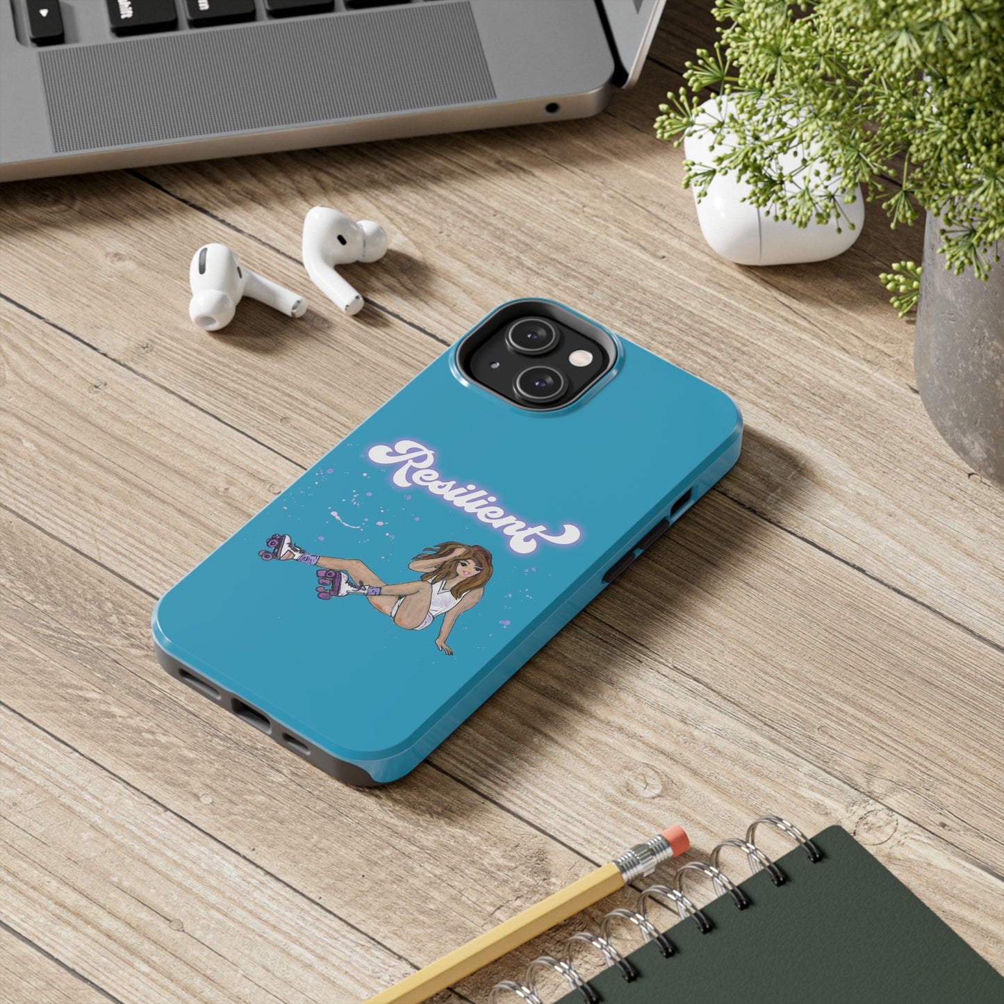 Resilient - Turquoise Tough Phone Case